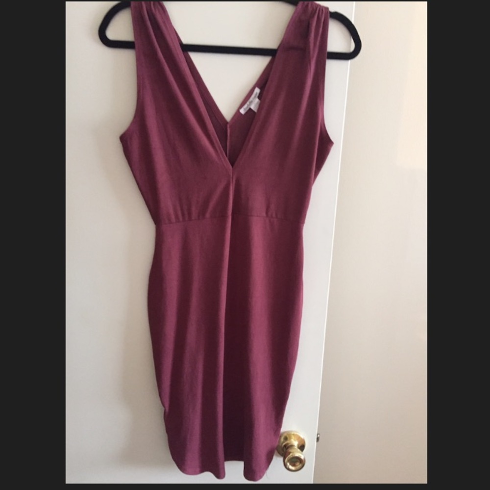 Mini suede dress